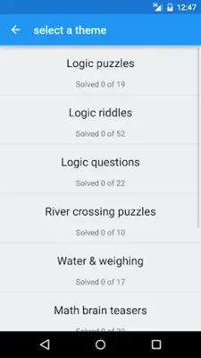 Logic Puzzles android App screenshot 14