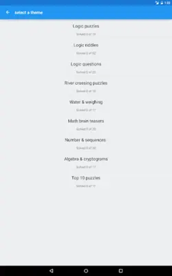 Logic Puzzles android App screenshot 6